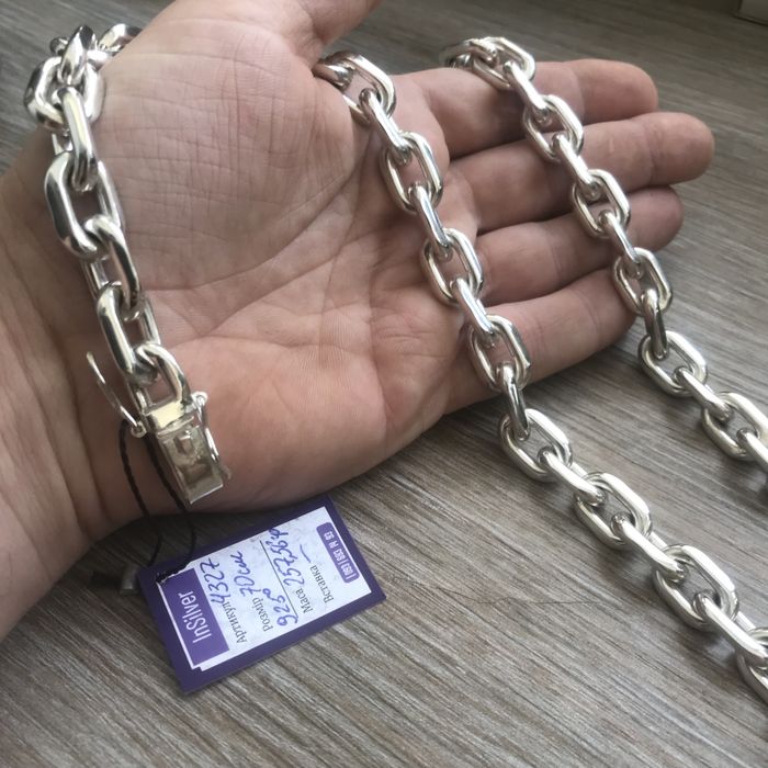 Срібний набір ланцюжок+хрестик, цепочка серебряная+крестик набор 925