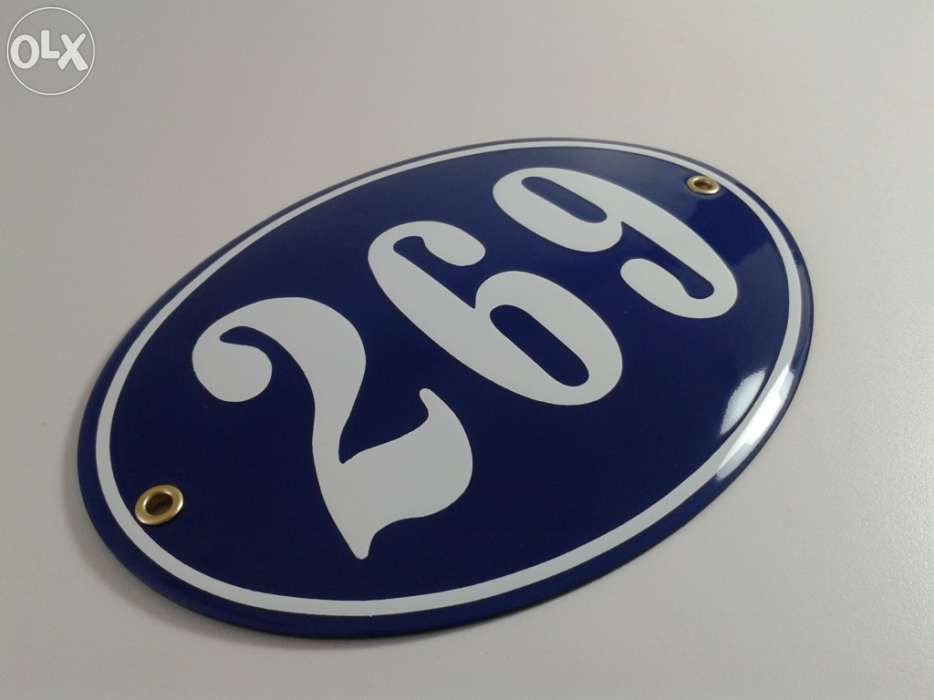 Numeros de Porta Esmaltados