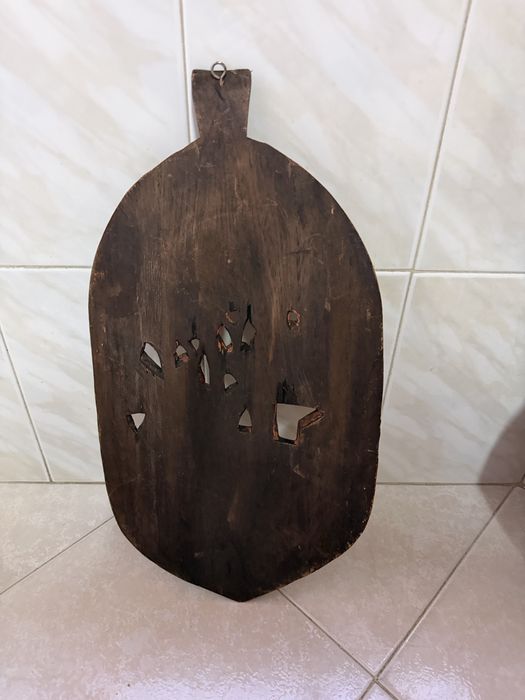 Escultura Africana em Madeira São Tomé e Príncipe Peça Artesanal