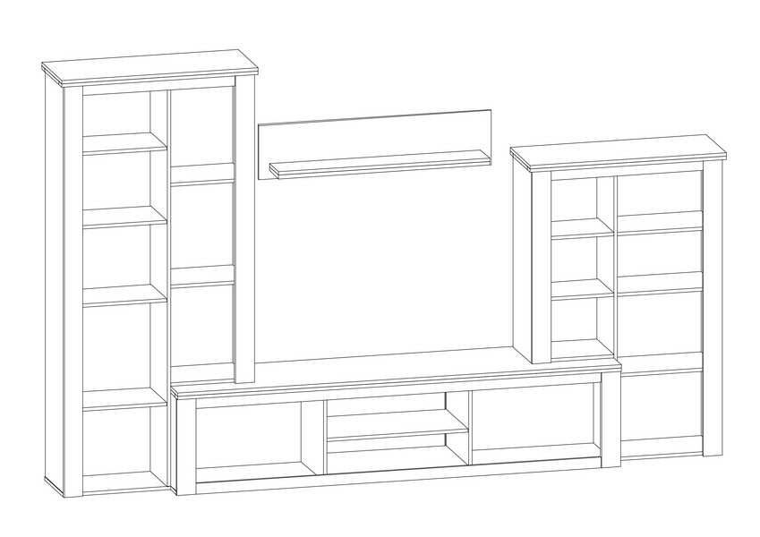 стенка Монтреал, новинка Мебель Сервис!!