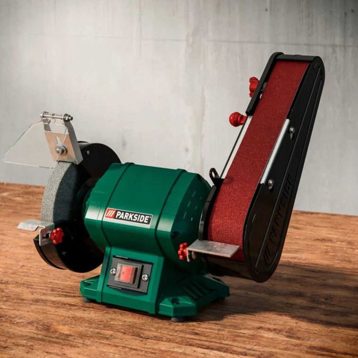 Nowa Szlifierka taśmowa Parkside PSBS 240 C2 240W sieciowa 230V