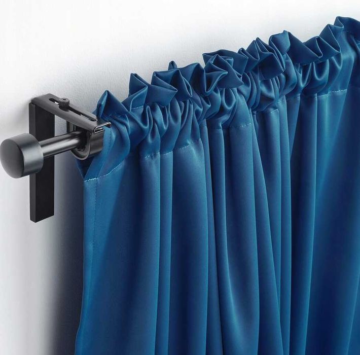 Nowe IKEA MAJGULL Granatowe Zasłony 145x300 Komplet Zasłon Granat