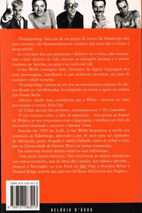 Livro Trainspotting de Irvine Welsh - NOVO! A ESTREAR!