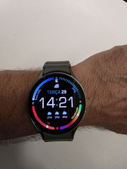 Smartwatch samsung Watch 7 44mm pulseira verde