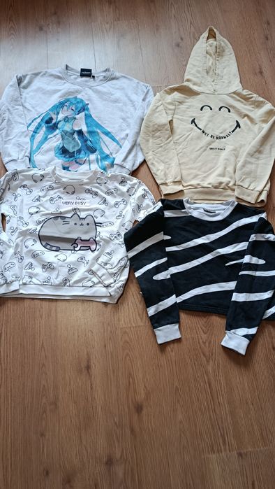 Bluzy dla dziewczynki 140/146-Zestaw