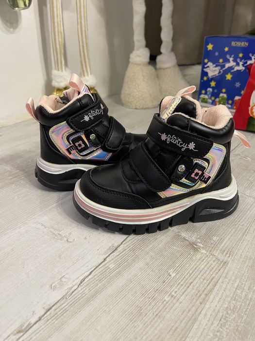 Ботинки зимові для дівчинки, чобітки зимові 24-27рр