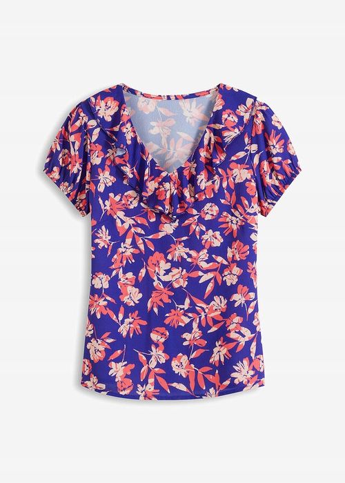 B.P.C bluzka z nadrukiem i falbankami ^46