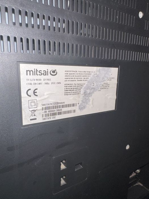 Tv HDMI Mitsai usada e com avaria