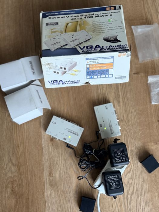 VGA (+ Audio) Cat5 Extender, модель EVA214.