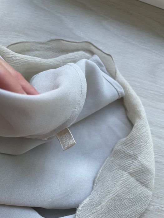 Massimo Dutti | шовкова спідниця | спідниця міді | спідниця максі | жіночий одяг | преміум | натуральний шовк | розмір S М| W28 | молочна спідниця