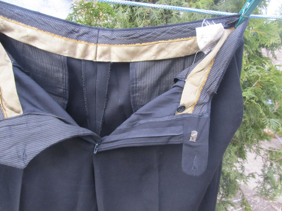 Carlo Potti Italy Италия Мужские чёрные брюки 80% шерсть,Размер 46