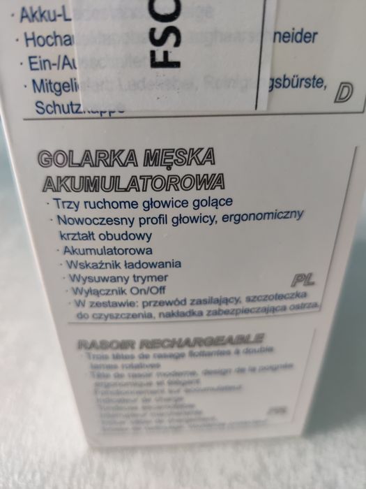 Golarka akumulatorowa