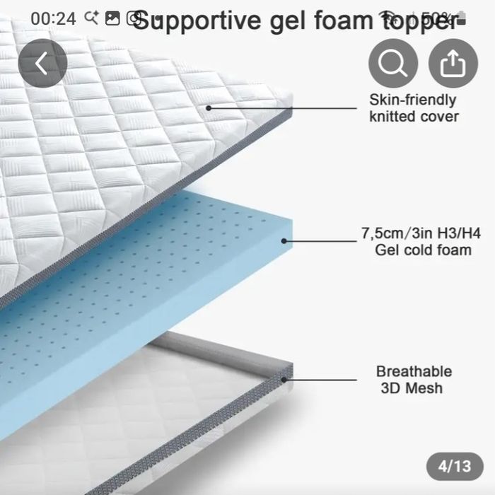 Vendo topper cama de casal