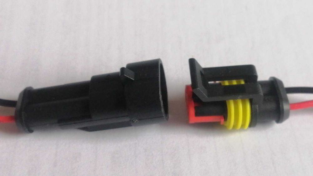 разъемы с проводами 2 pin влагозащитные