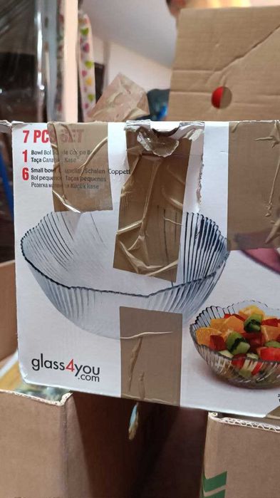 Pasabahce Aurora Bowl 33cm + Taças