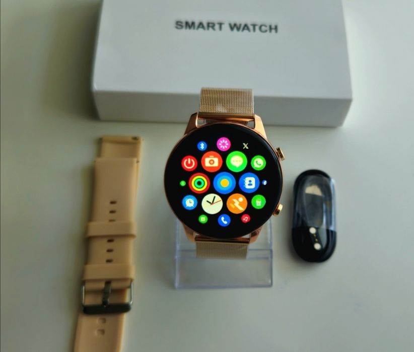 Styl, Funkcjonalność i Elegancja - Smartwatch Damski Zegarek Złoty