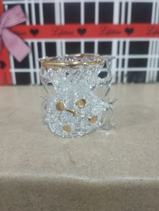 Peças de cristal em miniatura