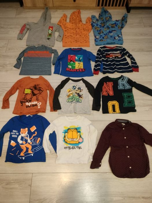 Bluzki,bluzy chłopięce 110/116