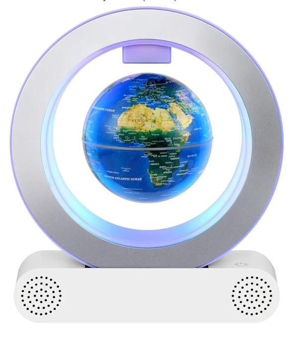 Wyprzedaz lewitujący magnetyczny globus z głośnikiem Bluetooth.