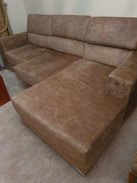 Sofá de canto extensível