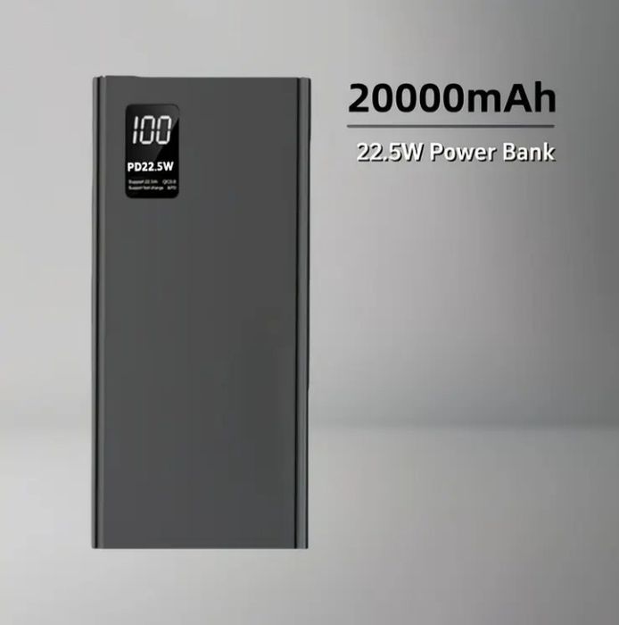 Повербанк Power Bank 20000 mAh з дисплеєм 22.5W PD