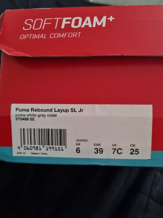 Puma rebound layup białe buty sportowe