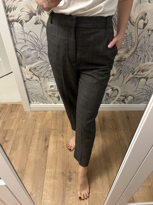 Spodnie eleganckie kant krata