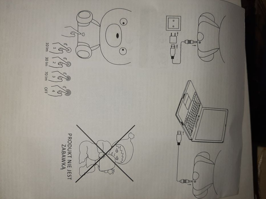 Ledowy miś lampka  nocna