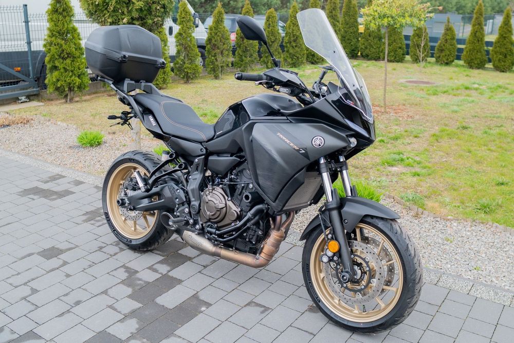Yamaha Tracer 7 QS AKRAPOVIC doposażony kufer serwis zadbany Film Raty Transport 700