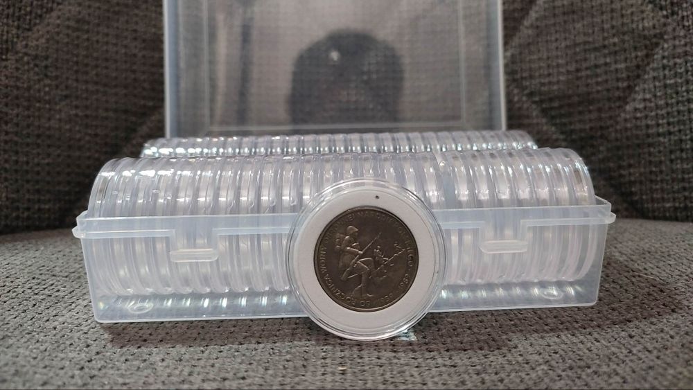 Kapsle na monety max 40 mm z regulacją średnicy