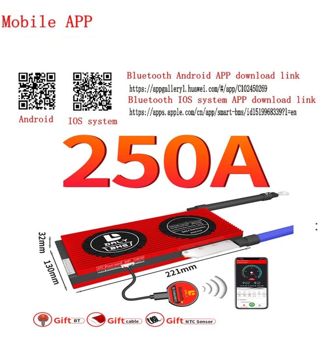 DALY Smart Active Equalizer Kit 4S12V250A64354213913858124