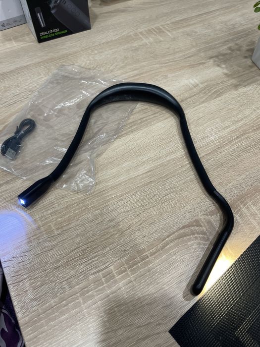 Світлодіодна Гнучка лампа світильник ліхтарик на шию руку ногу стіл