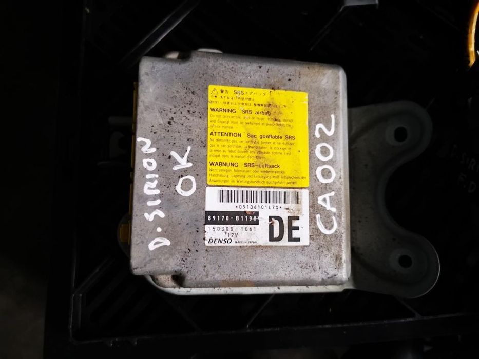 DAIHATSU SIRION CONJUNTO DE AIRBAG E CINTOS CA002