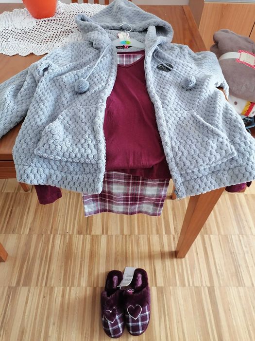 Pijama Senhora 3 peças tam S 38 novo