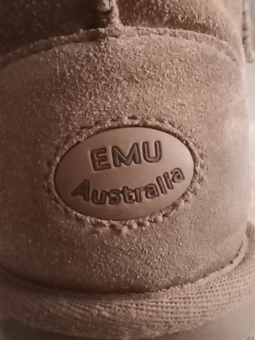 Orginalne buciki zimowe Emu Australia rozm 32z nat zamszu
