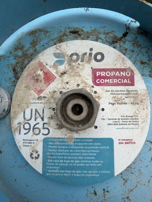 Garrafa gás cheia