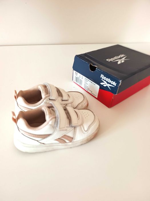 22,5cm białe buty dzieciece reebok trampki dzieciece dla dziewczynki