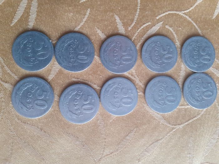 50 gr. 1949 r aluminium -1 zł/sztuka