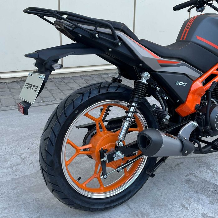Мотоцикл SR-200X Forte (сіро-помаранчевий)