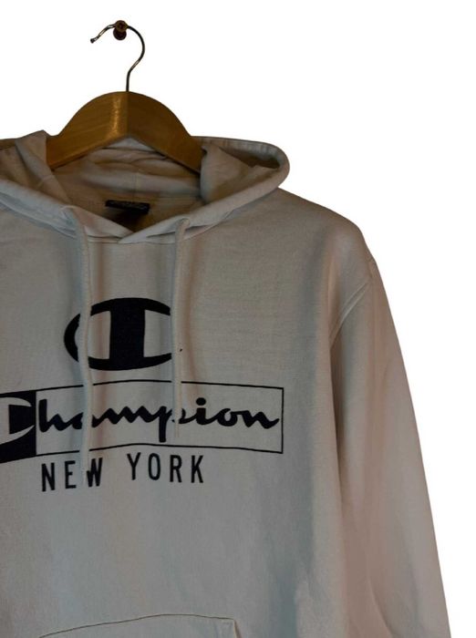 Bluza z kapturem Biała champion XL