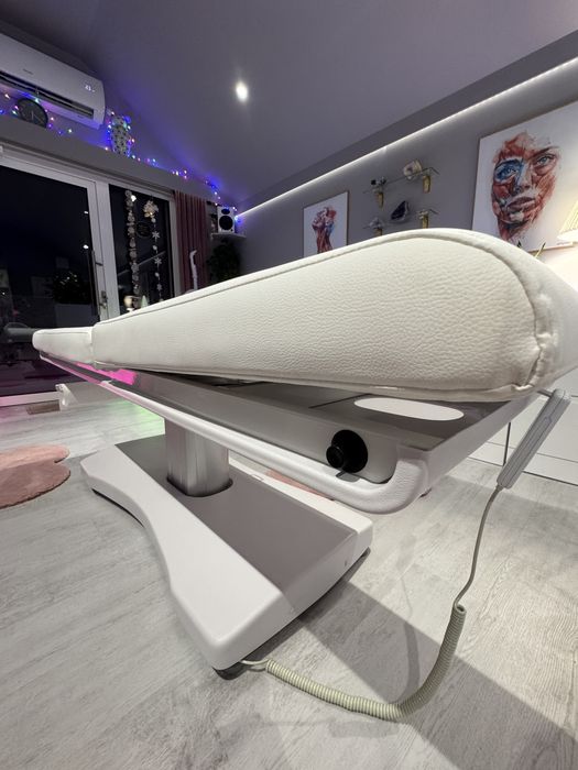 Elektryczne łóżko do masażu /kosmetyczne Physa  LIMOGES  białe
