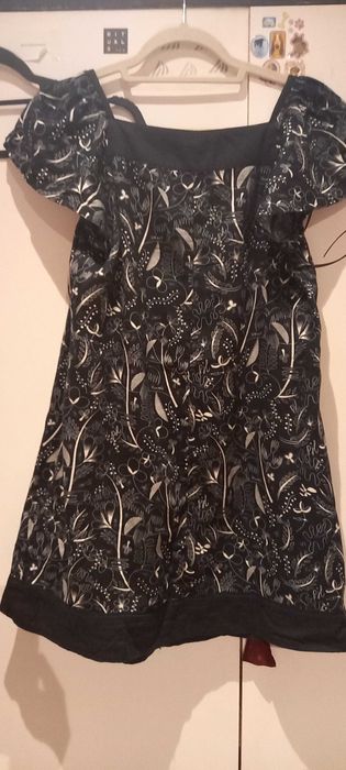 Vestido preto e branco, curto - M - Pepe Jeans