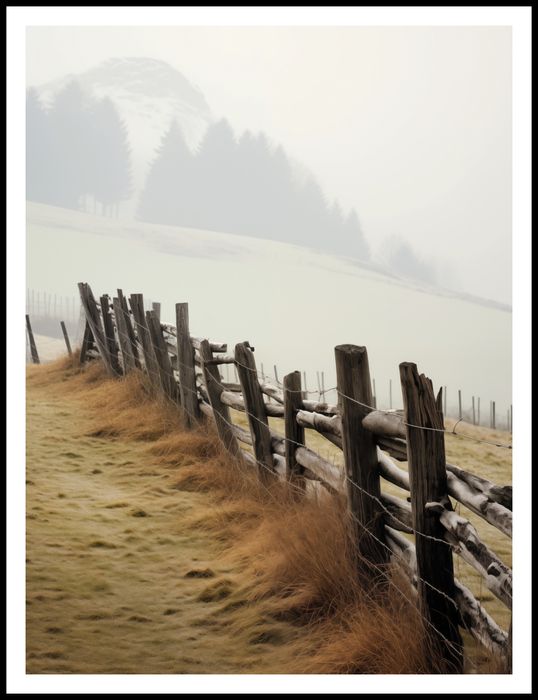 Plakat 75x100cm Spowity Mgłą