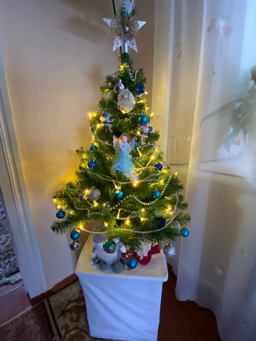 Штучна ялинка, ялинка з іграшками 75 см