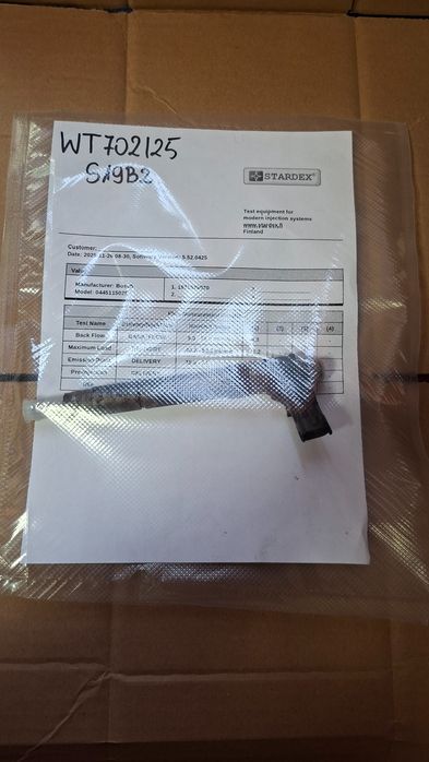 Wtryskiwacz Peugeot Citroen 2.2Hdi Bosch 0445115025 Wydruk