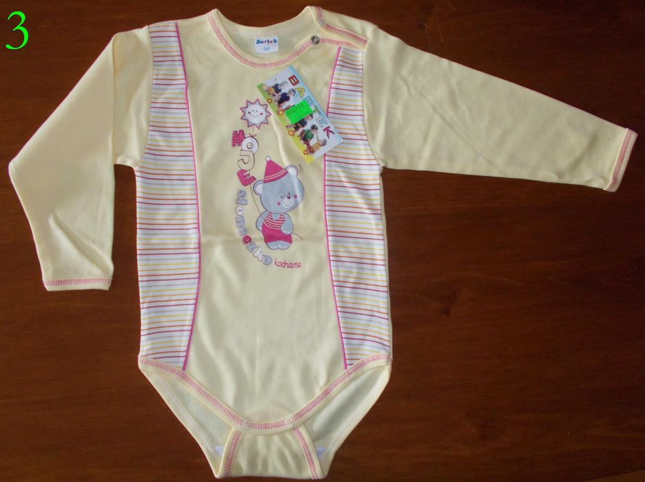 Bluzka, body, rampers, tunika roz.98/104 NOWE (zestaw 156