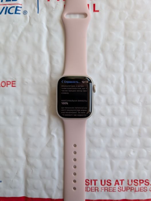 Все працює Apple Watch 7 41 Starlight 32Gb без блокувань акб 100%