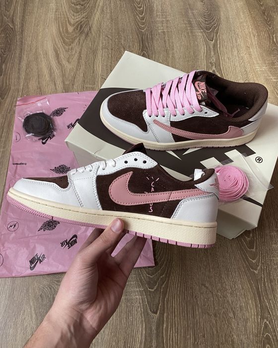 Кросівки Nike Air Jordan x Travis Scott Cactus Jack Brown&Pink: 2