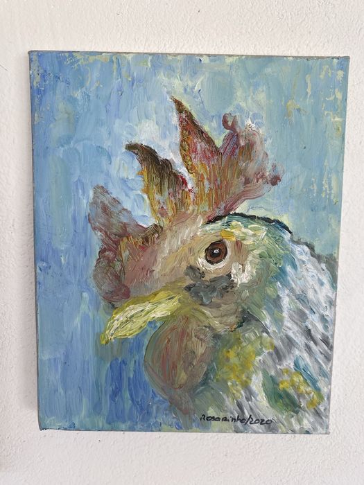 Painting: Portrait of a Rooster