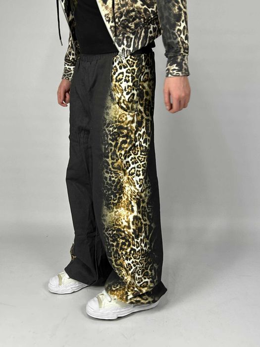 Штани Ksubi Mowalola Trakpant Black Cheetah чорні sweatpants штаны